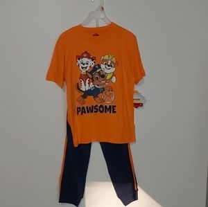 Paw Patrol Nickelodeon 2-Piece Set: Long-Sleeve Shirt and Pants Size 7
